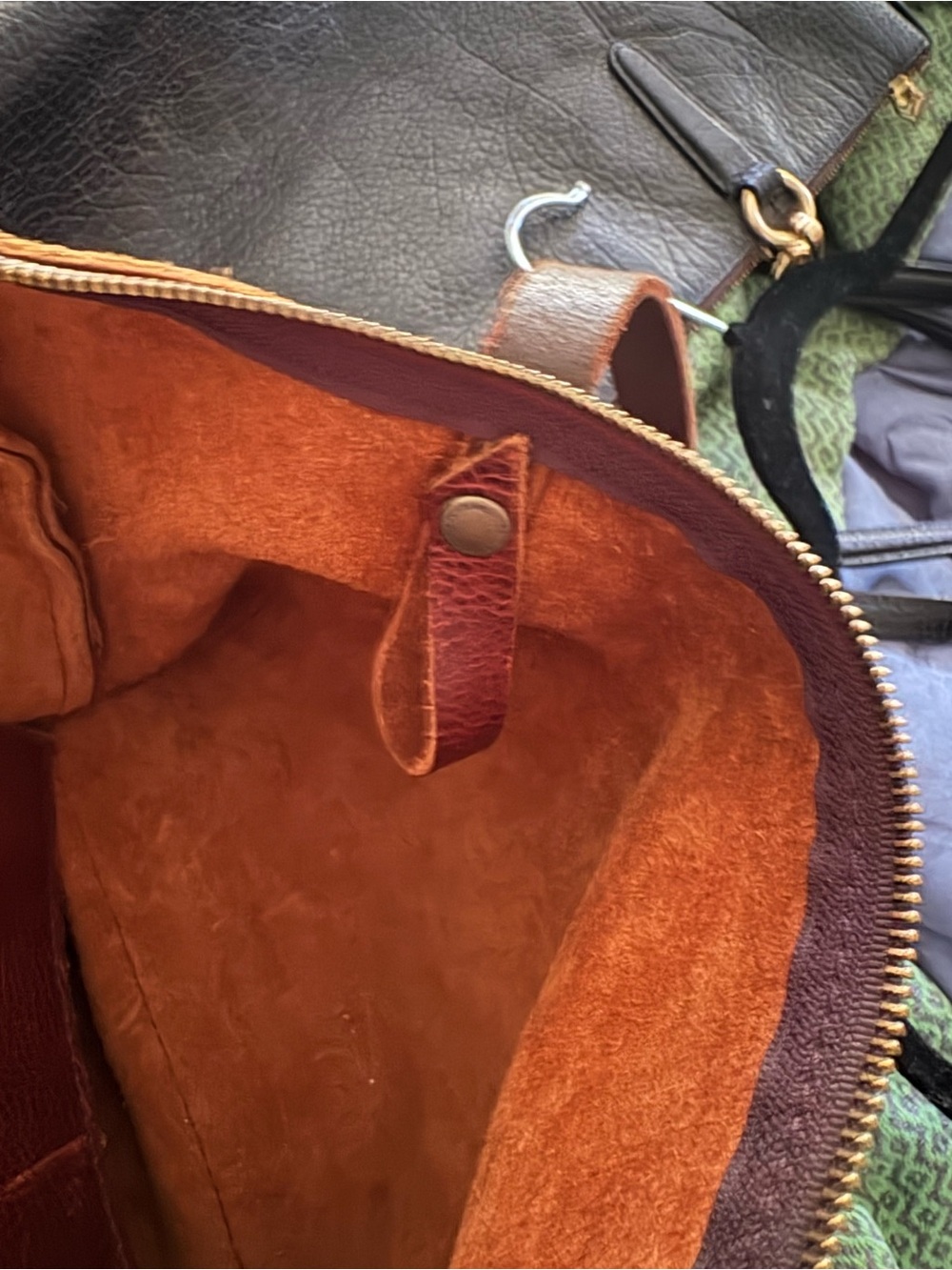 Portland Leather Chestnut Brown Tote with Front Pocket - Picture 5 of 6